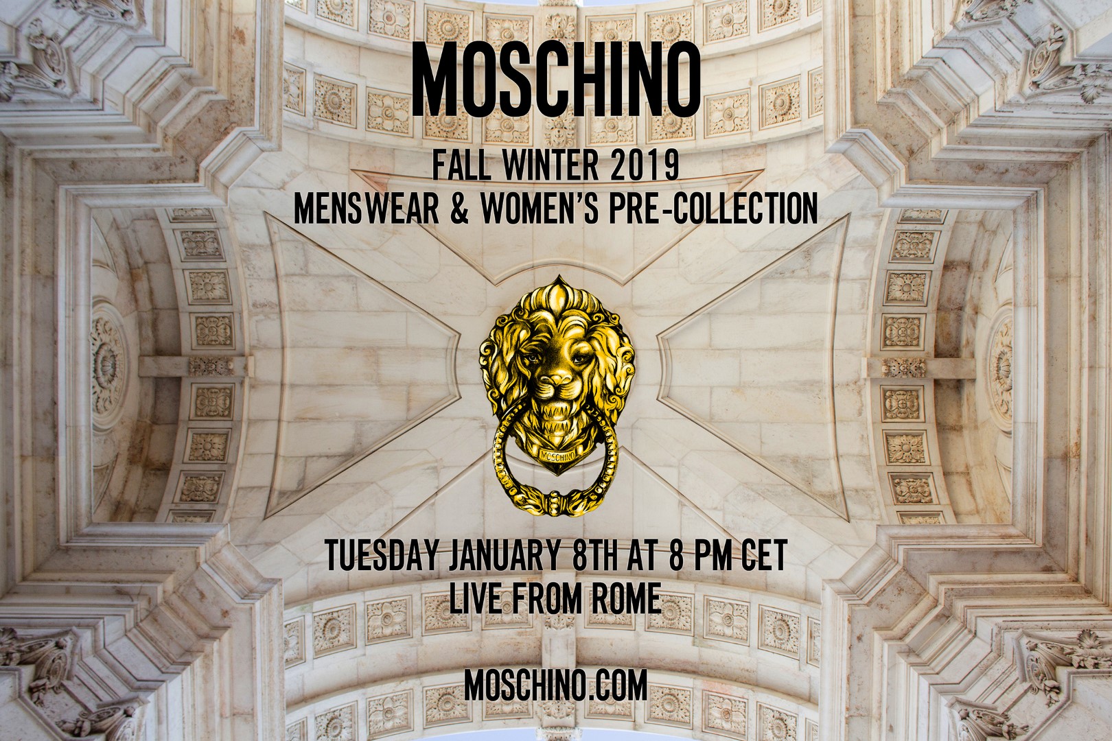 Moschino Roma 2019 sfilata Live Streaming