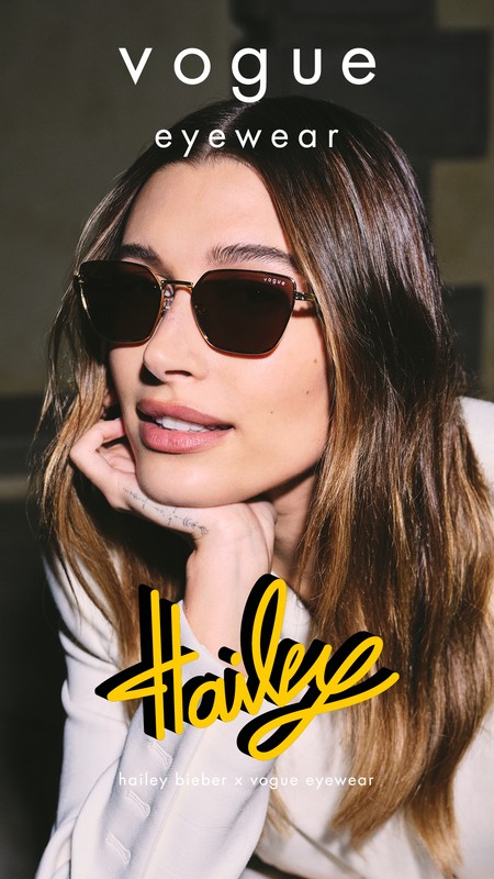 Hailey Bieber Vogue Eyewear 2022