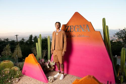 Zegna x The Elder Statesman party Los Angeles